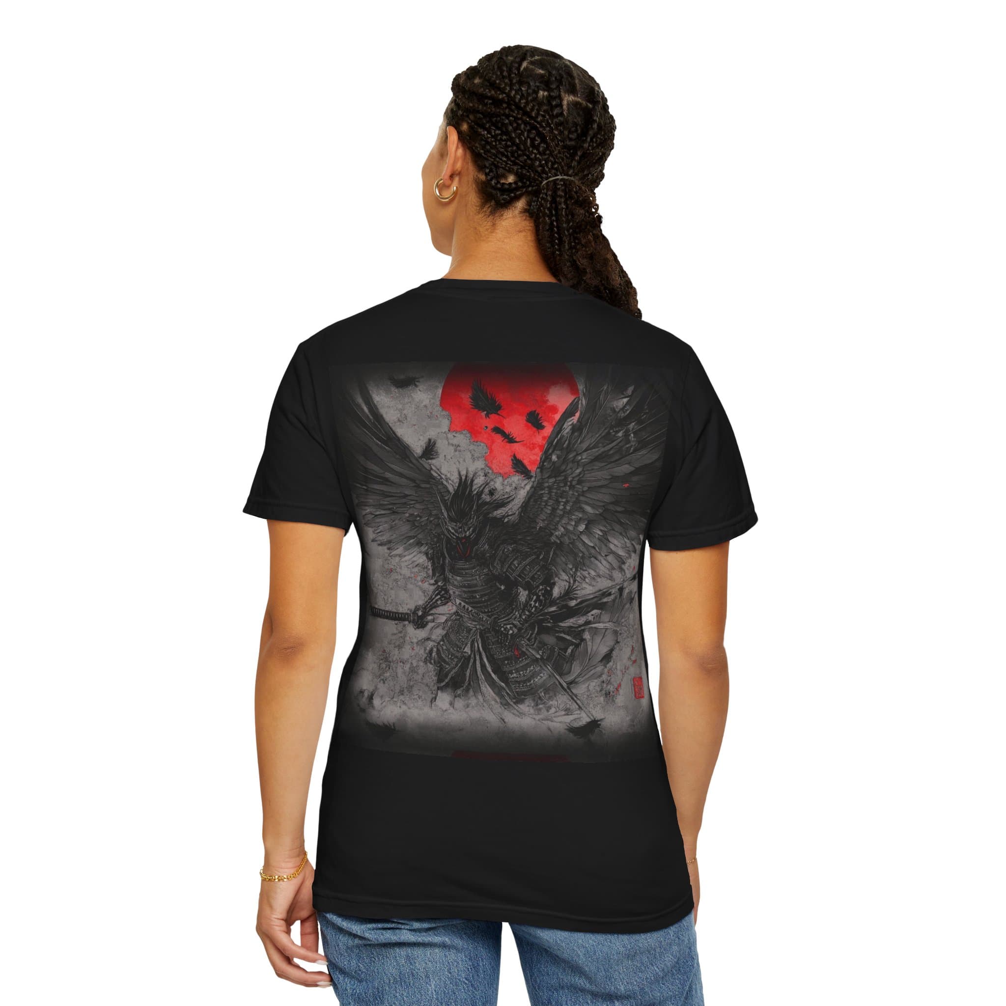 KARASU-TENGU — worn, back (studio)