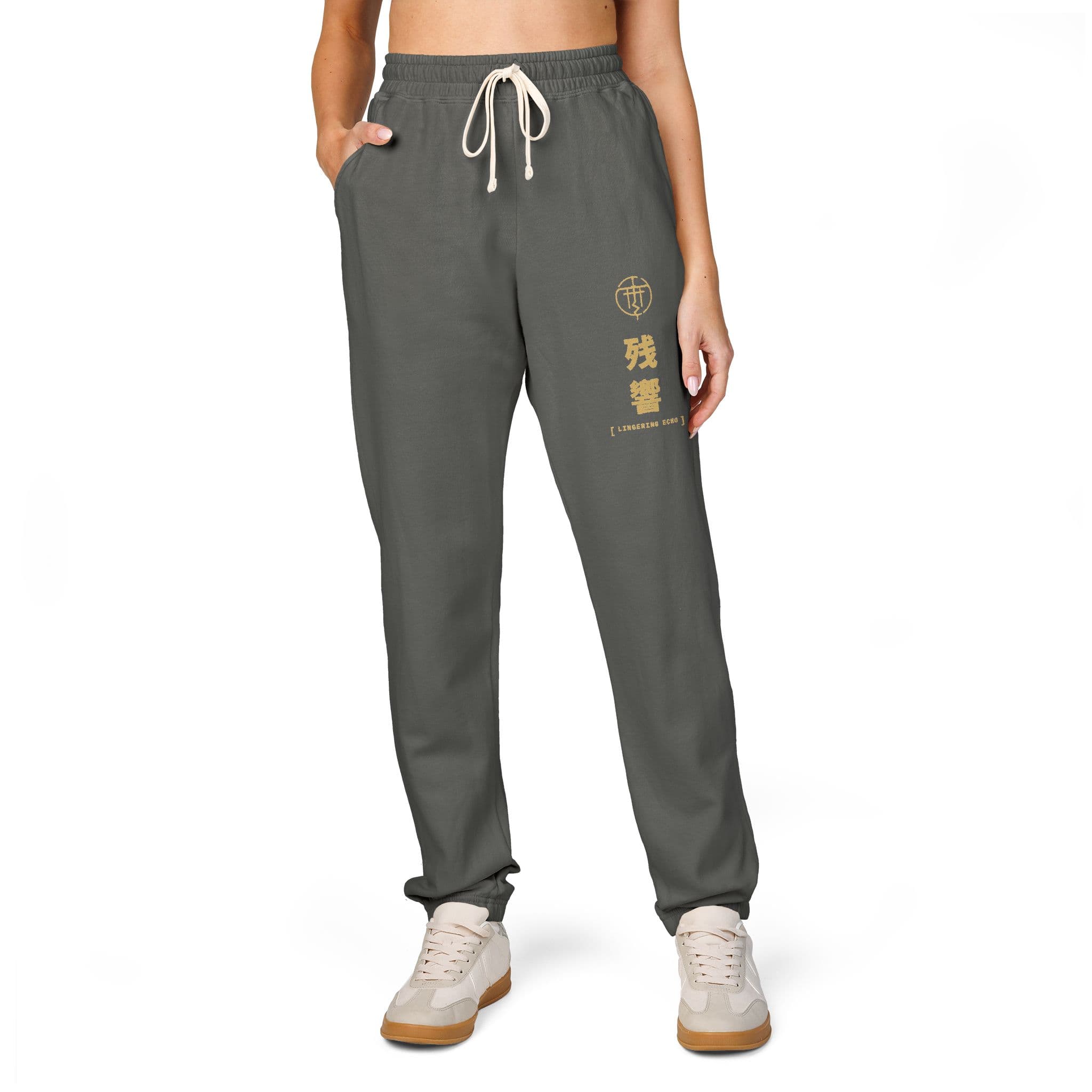 KUROKITSUNE JOGGERS — worn, front