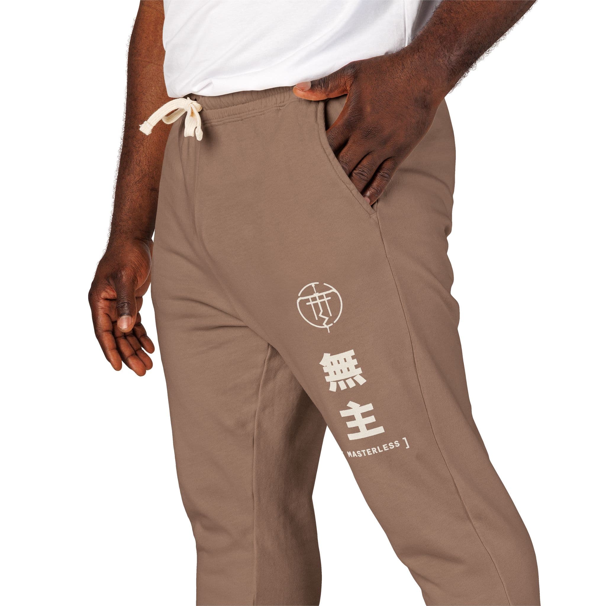 MON NO MUKŌ JOGGERS — worn, side