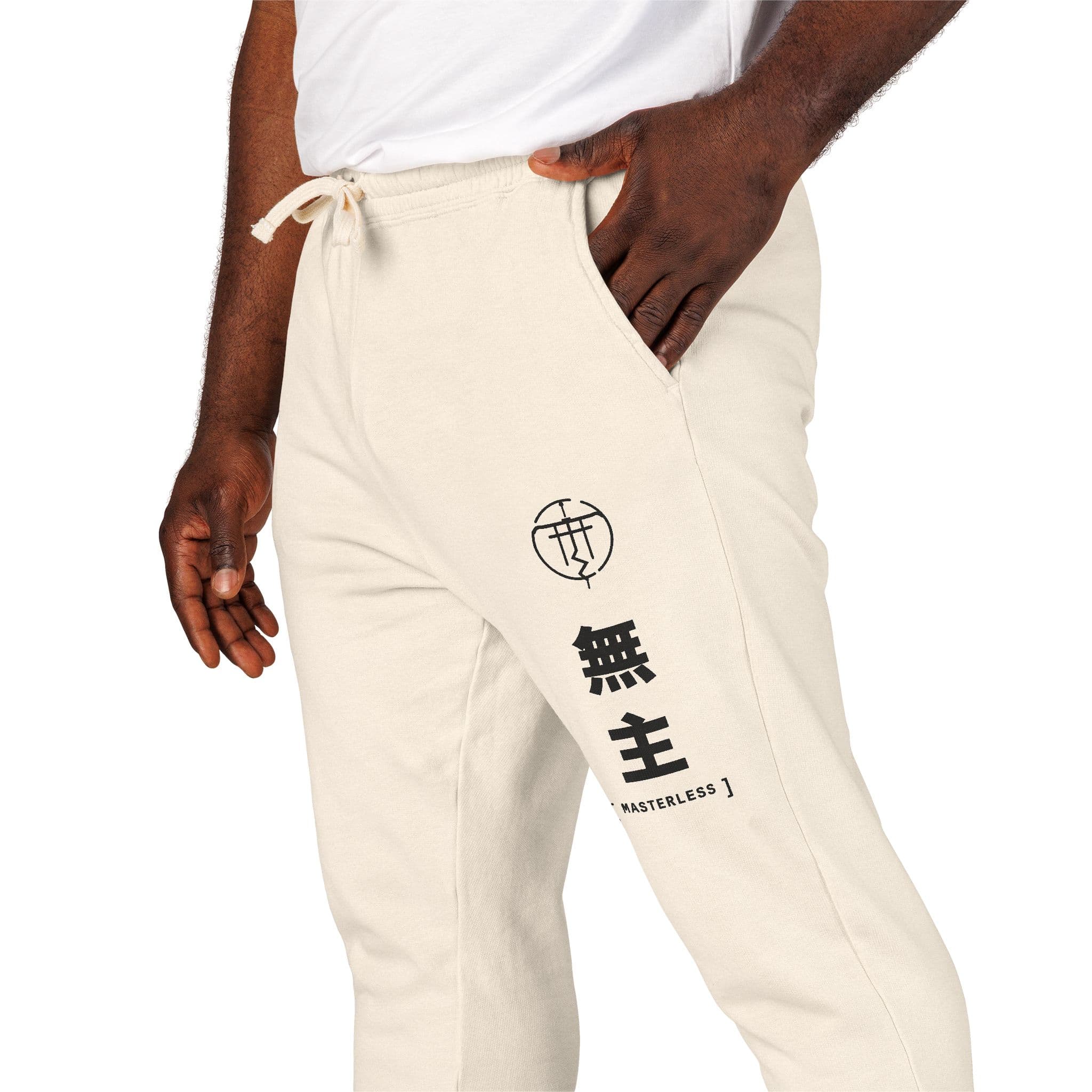 MON NO MUKŌ JOGGERS — worn, side